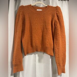 Lili Sidonio Knit Textured Crew Neck Sweater